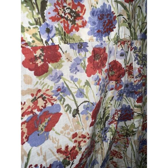 Tilley Endurables Liberty London Cream Floral Button Up Long Sleeve Shirt XS - Picture 6 of 6